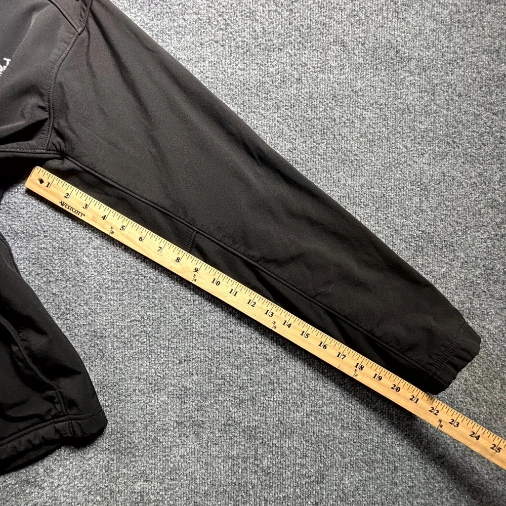 The North Face Jacket Mens Small Black Fleece Lined Full Zip Outdoor Windbreaker